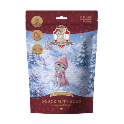SISSI & FRANZ Snack für Katzen - mit Lachs - Winter Edition